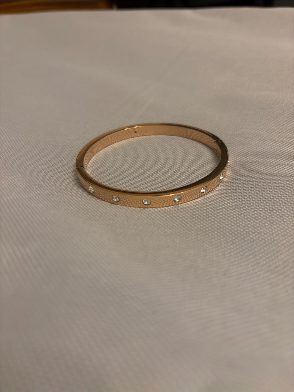 Kate Spade New York "Set In Stone" Rose Gold Bracelet with Clear Stones - NWT
